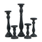 MBW - 1 BLACK CANDLE HOLDER  18.5"