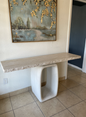 Travertine Stone Console Table- 61x15x31