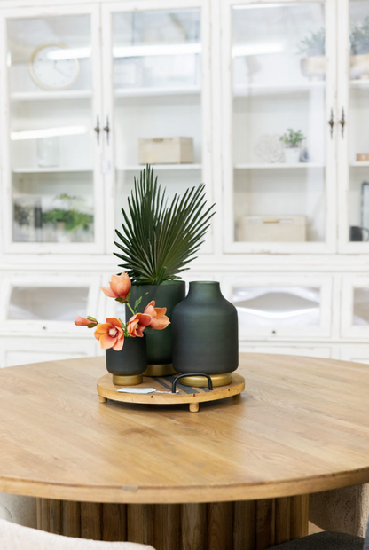 AMV - 61' Natural Oak Fluted Base Table