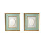 Wood Framed Wall Décor w/ Embossed Resin Botanicals, Gold Finish & Multi Color