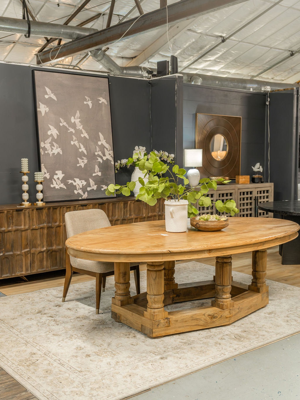 96" Julien Oval Dining Table