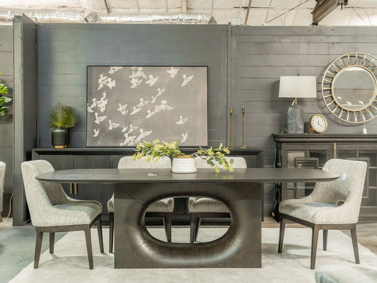 96" August Dining Table #097- Black